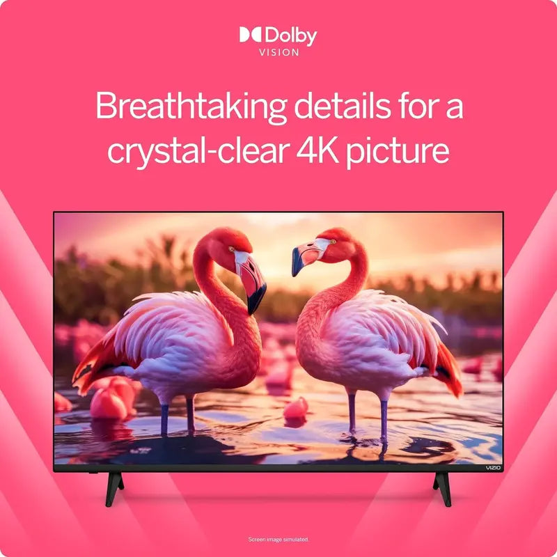 VIZIO 50-Inch 4K Smart TV – Renewed Model with Dolby Vision, HDR10+, and Wi-Fi 6