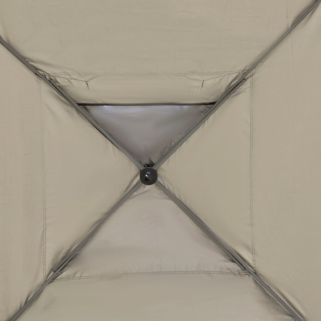 Outsunny Pavillon ca. 3x3m, wasserdicht Stabil Winterfest Pop-up Faltpavillon, UV Schutz, Faltbar Partyzelt, Gartenzelt mit Tasche, Gartenpavillon für Camping Garten, Schwarz