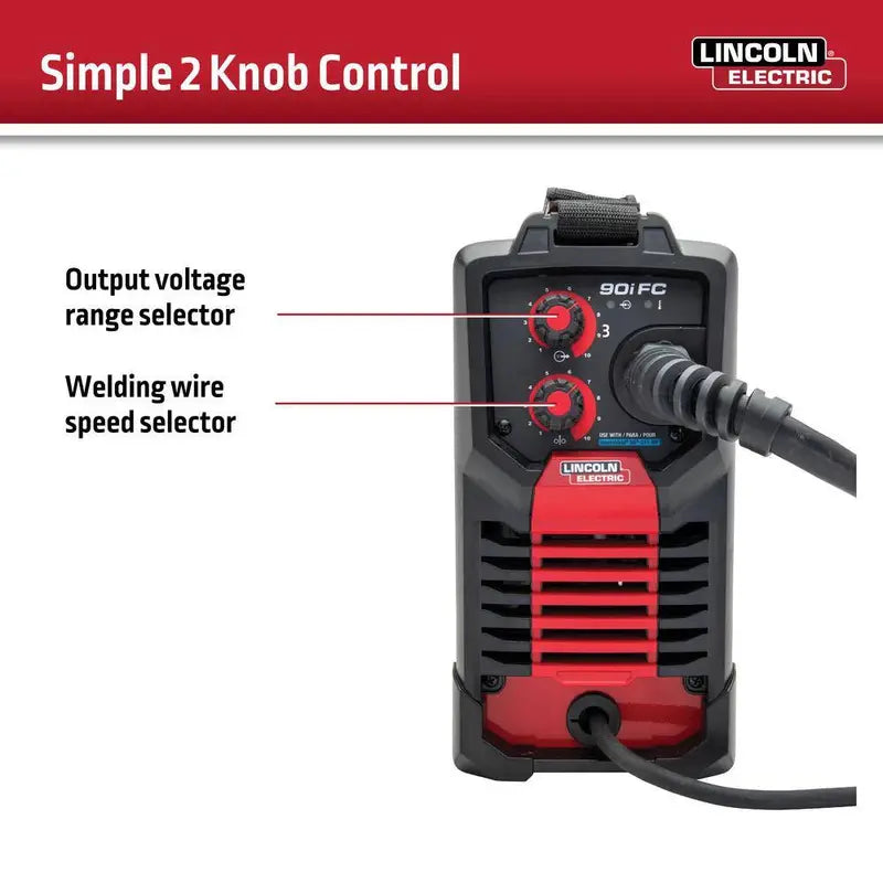 Lincoln Electric Weld-Pak 90i FC Flux-Cored Welder – Gasless Wire Feed System (Model K5255-1)
