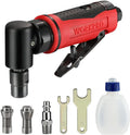 WORKPRO Pneumatic Air Angle Die Grinder – 1/4-Inch Right-Angle Grinding Tool Kit