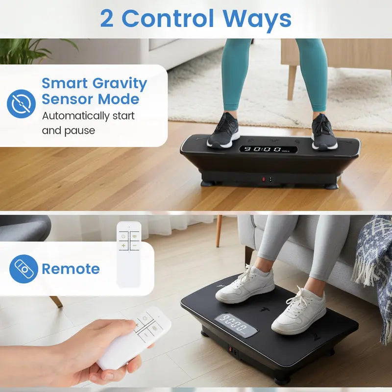 Smart Vibration Platform – Bluetooth-Enabled Exercise Machine with Gravity Sensor & Remote Control