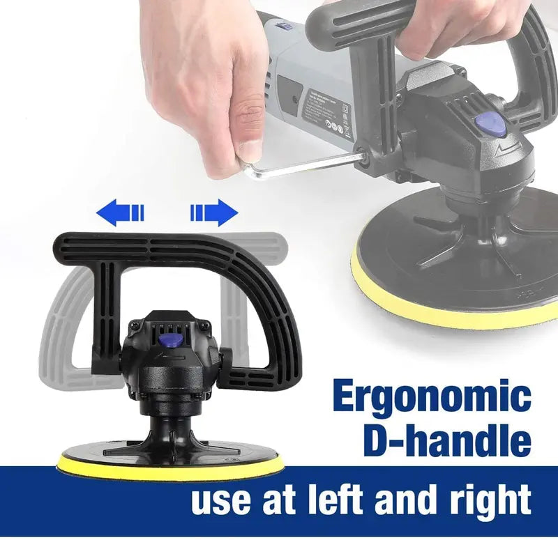 WORKPRO Detachable Buffer Polisher – Variable-Speed Tool with Complete Accessory Kit