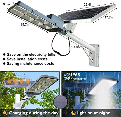 Solar Street Flood Light – 450W All-in-One Yard & Arena Security Lighting System