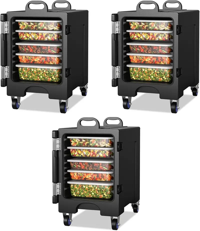 Insulated Food Pan Carrier – Holds Five Full-Size Gastronorm Pans for Catering Transport