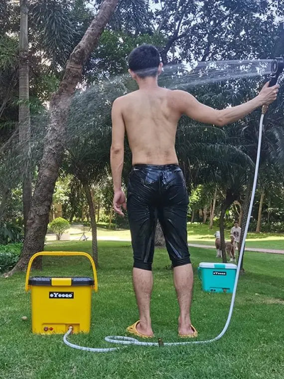 Rinse Kit Portable Rechargeable Camping Shower with Pump, Shower Head & 5-Gallon Tank – Electric Outdoor Shower System