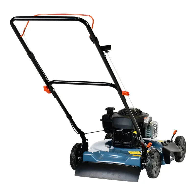SENIX 20-Inch Gas Lawn Mower, 125 cc 4-Cycle Briggs & Stratton Engine, Push Lawnmower with Side Discharge, 5-Position Height Adjustment, LSPG-L3