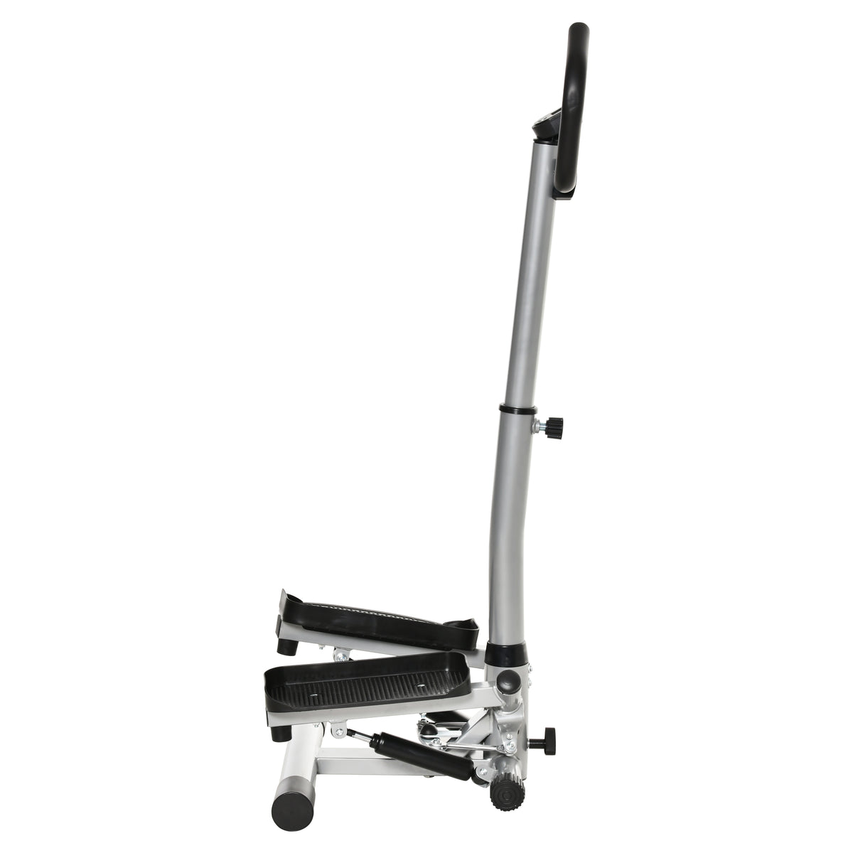 HOMCOM Stepper Heimtrainer für Zuhause mit LCD-Bildschirm einstellbare Geschwindigkeit Metall ABS 55 x 53 x 118-128 cm