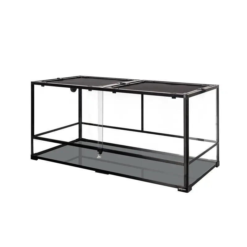 REPTIZOO 120-Gallon Extra-Large Glass Reptile Enclosure with Spacious Layout