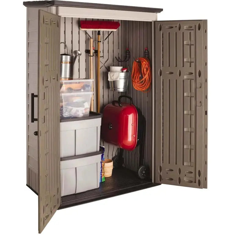 Rubbermaid Garden Shed Model 2025 – 52 Cu. Ft. Weatherproof Storage with Lockable Doors