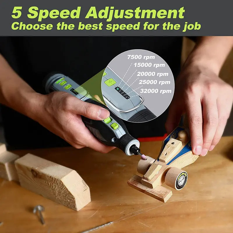 WORKPRO 12V Cordless Rotary Tool Kit – Compact DIY & Craft Engraving Solution