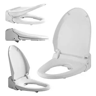USPA Luxury Electric Bidet Seat – Heated, Self-Cleaning Bidet for Elongated Toilets (White)