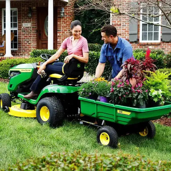 John Deere S100 Hydrostatic Riding Lawn Mower – 42-Inch Cut, 17.5 HP Gas Engine
