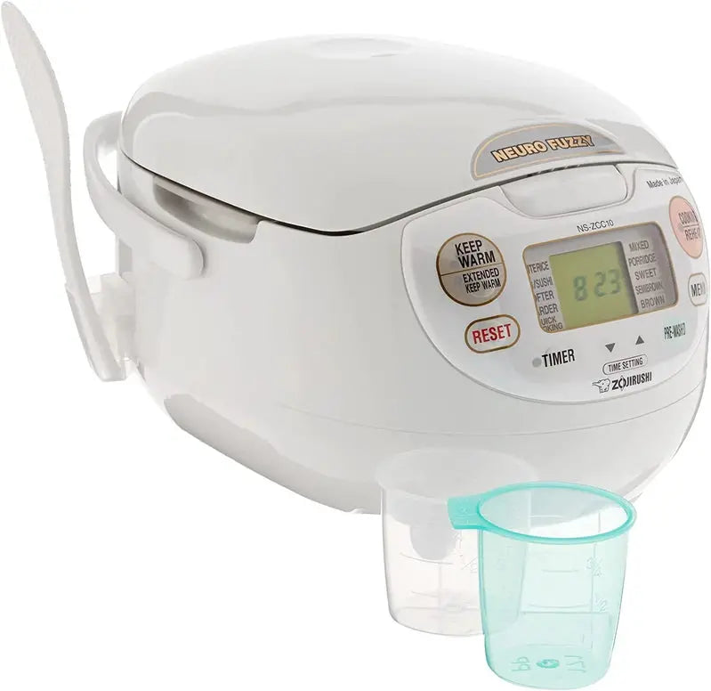 Zojirushi Neuro Fuzzy Rice Cooker – 5.5-Cup Japanese-Made Premium White Model