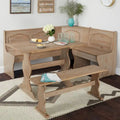 Simple Living Knox Nook 3-Piece Dining Set – Rustic Modern Table and Chairs