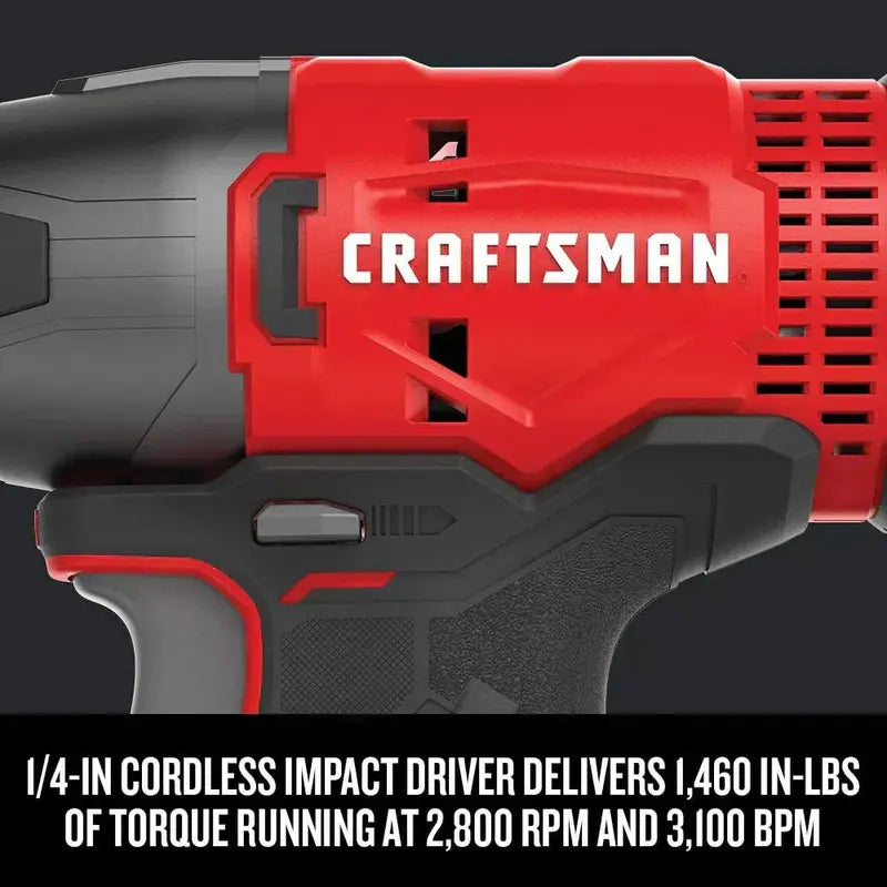 V20 MAX Cordless Drill & Impact Driver Combo — 2-Battery Kit with Fast Charger & All-in-One Power Tools