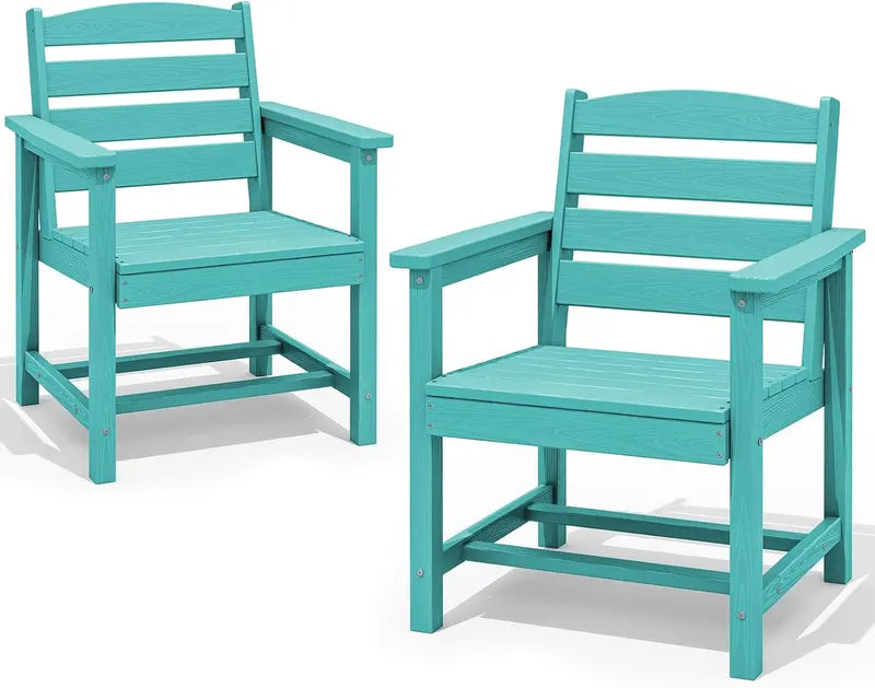 SERWALL HDPE 7-Piece Outdoor Dining Set — All-Weather Aluminum Frame Dining Table and Chair Collection
