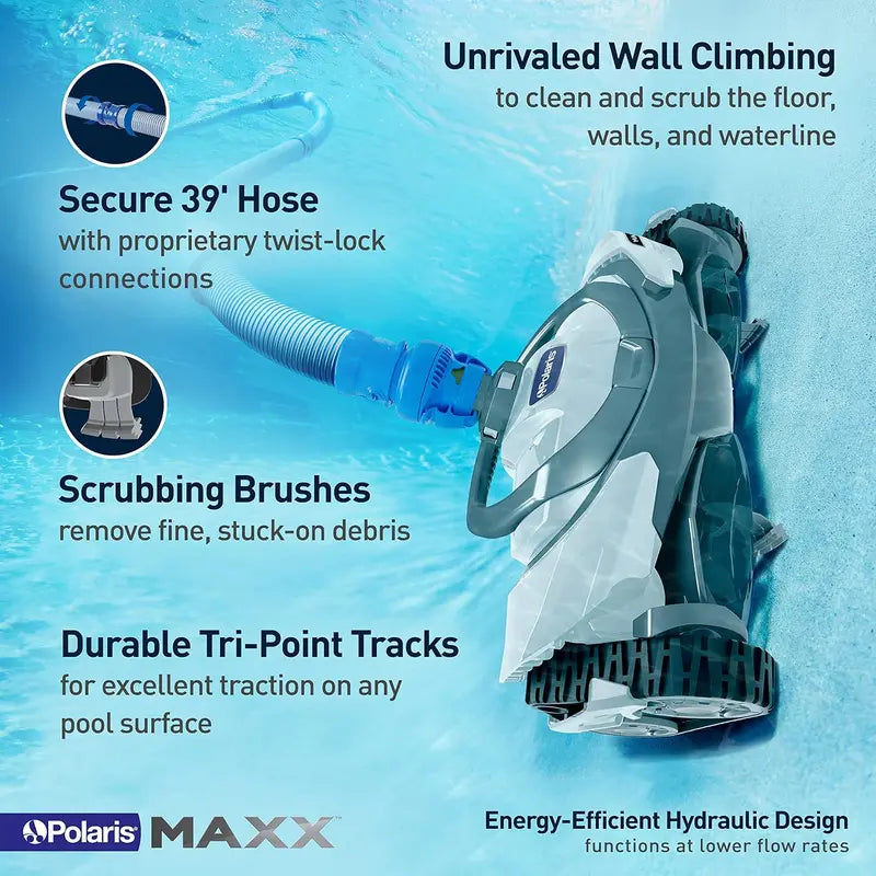 Smart Suction-Side Pool Cleaner — Halo Navigation Technology, Surface-Agnostic Cleaning, Low-Energy Operation
