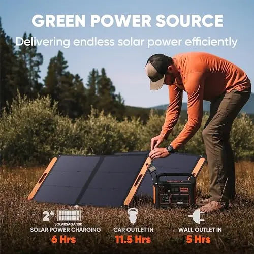 Jackery Explorer 1000 Portable Power Station – 1002Wh, Triple 1000W AC Outlets