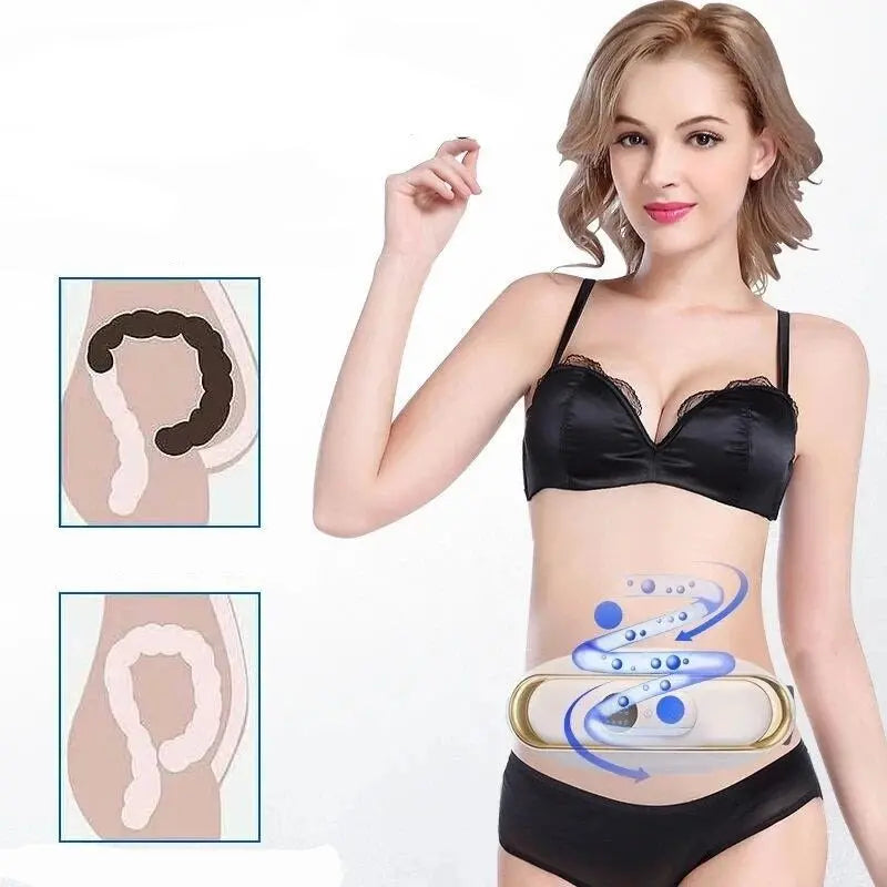 Rechargeable Abdominal Massage Belt – Heat + Vibration Therapy