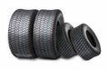 WANDA Lawn Mower Turf Tires Set of 4 – 15×6-6 Front & 20×10-8 Rear, 4PR, P332 Pattern