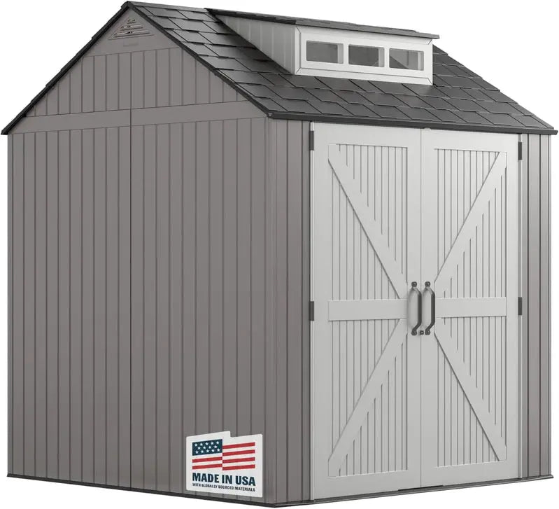 Rubbermaid Heavy-Duty Resin Storage Shed – Includes Floor Panel & Weather-Resistant Build