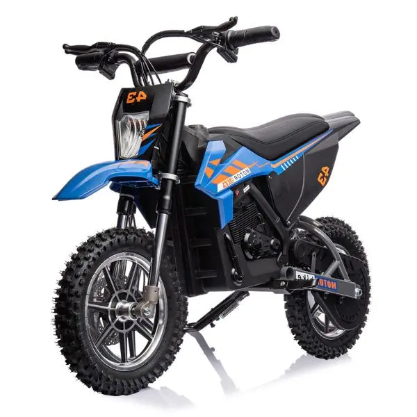 Youth 36V Electric Off-Road Bike – 350W Brushless Motor, 175 lb Capacity, Blue Finish