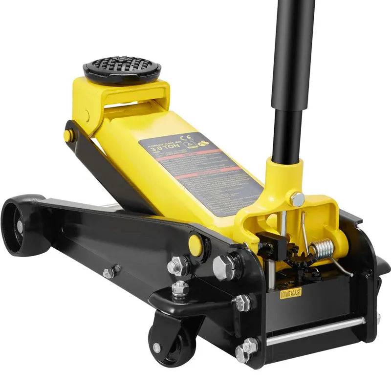 VEVOR 3-Ton Low-Profile Hydraulic Floor Jack – Steel Construction, Wide Lifting Range, Smooth Operation