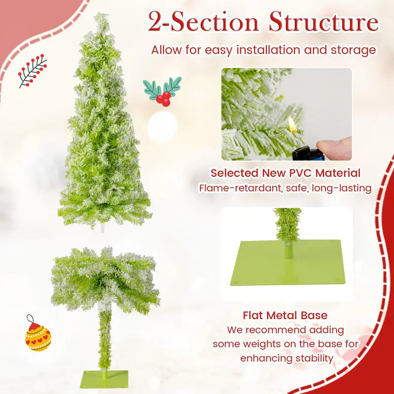Whimsical Bendable Christmas Tree – 5', 6', or 7' Grinch-Themed Flexible Fir Option