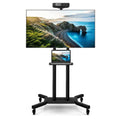 Rolling TV Cart – Lightweight Mobile Stand for 32″–70″ Flat or Curved Screens (Up to 110 lbs), VESA 600×400 mm Support