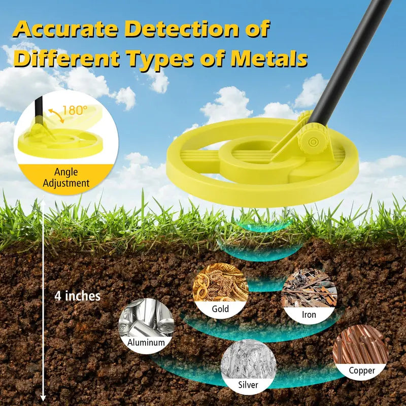 Kid-Friendly Metal Detector Toy with Educational Features
