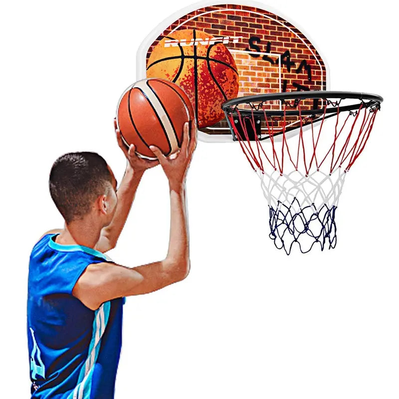 Wall-Mounted Mini Basketball Hoop – 29″ x 20″ Portable Backboard for Indoor or Outdoor Use