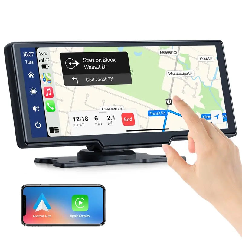 Lamtto 9.26″ Wireless Car Stereo with Apple CarPlay & Android Auto, Voice Control, GPS, Backup Camera Support