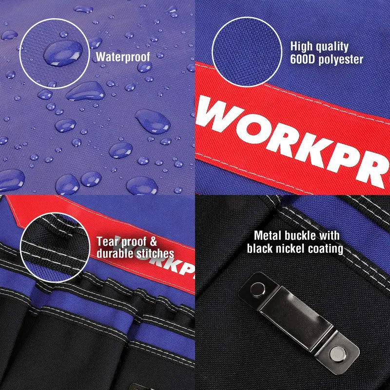 WORKPRO Bucket Organizer – 51-Pocket Tool Storage System (Tools Not Included)