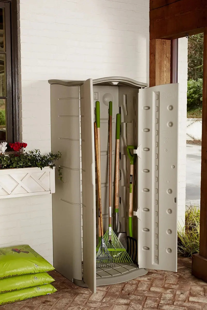 Rubbermaid Vertical Resin Outdoor Storage Shed – Weather-Resistant Design