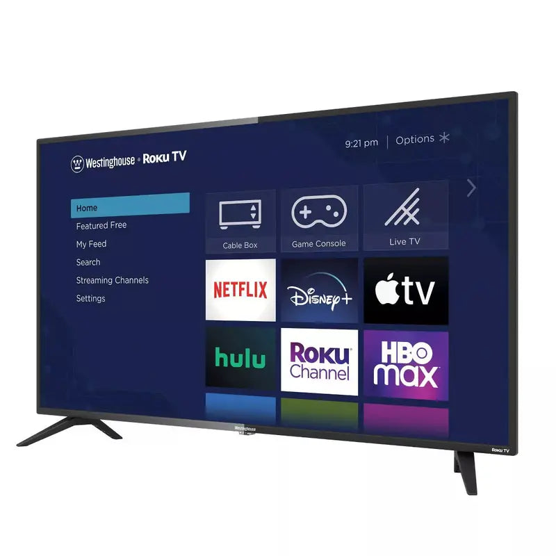 Westinghouse 43-Inch Roku Smart TV – Full HD 1080p, Voice Remote Compatible, Streamer-Optimized Display