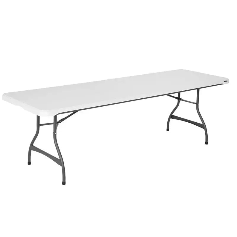 Lifetime Commercial-Grade 8-Foot Stacking Folding Table – Heavy-Duty Polyethylene Top