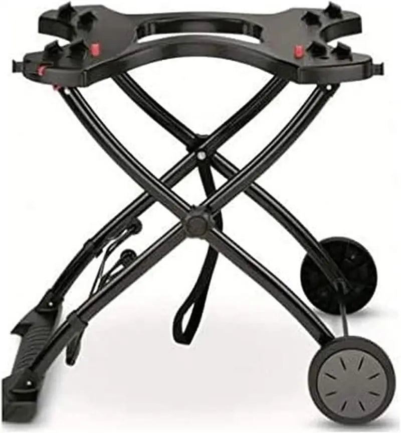 Weber Q Portable Cart with Built-In Handle for Q1000/Q2000 Grills – Black