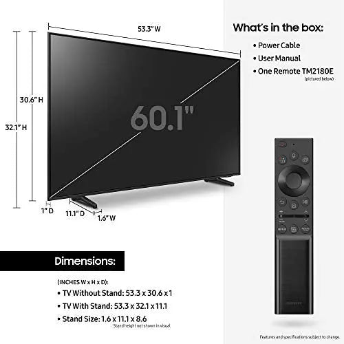 Samsung 32-Inch QLED Q60A 4K UHD Smart TV with Alexa Built-in (2021 Model)