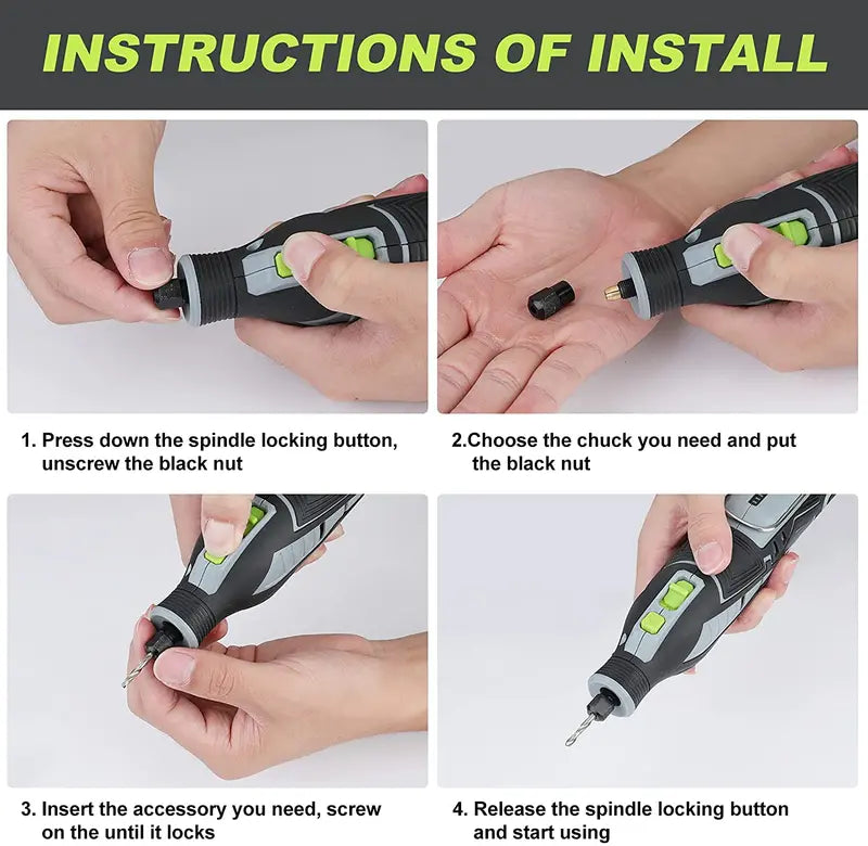 WORKPRO 12V Cordless Rotary Tool Kit – Compact DIY & Craft Engraving Solution