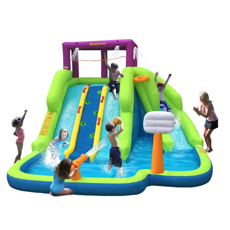 Magic Time – Triple Blast Inflatable Play Center with Water Slides