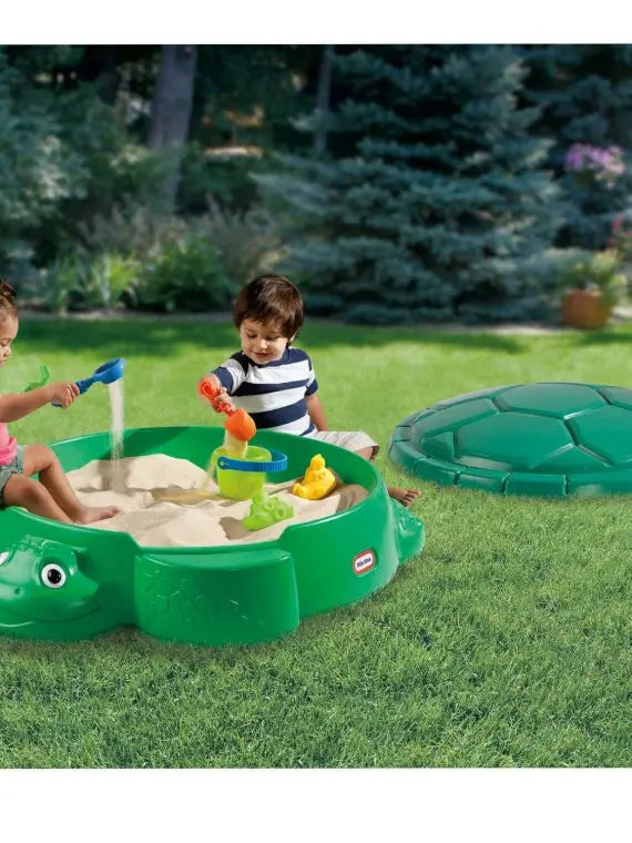 Little Tikes Turtle Sandbox – Durable Outdoor Play Sandpit for Kids