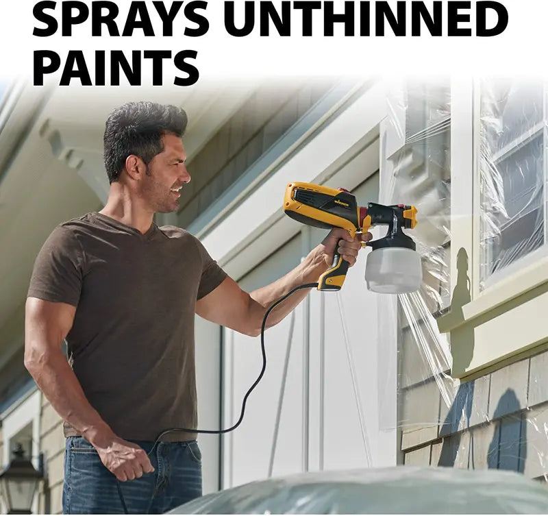 Wagner FLEXiO 590 Handheld HVLP Paint Sprayer with X-Boost, Two Nozzles for Versatile Projects