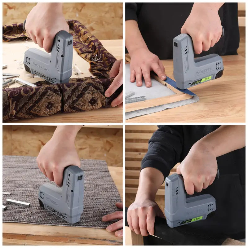 WORKPRO 3.6V Cordless 2-in-1 Staple & Nail Gun – Compact Battery-Powered Fastener Tool