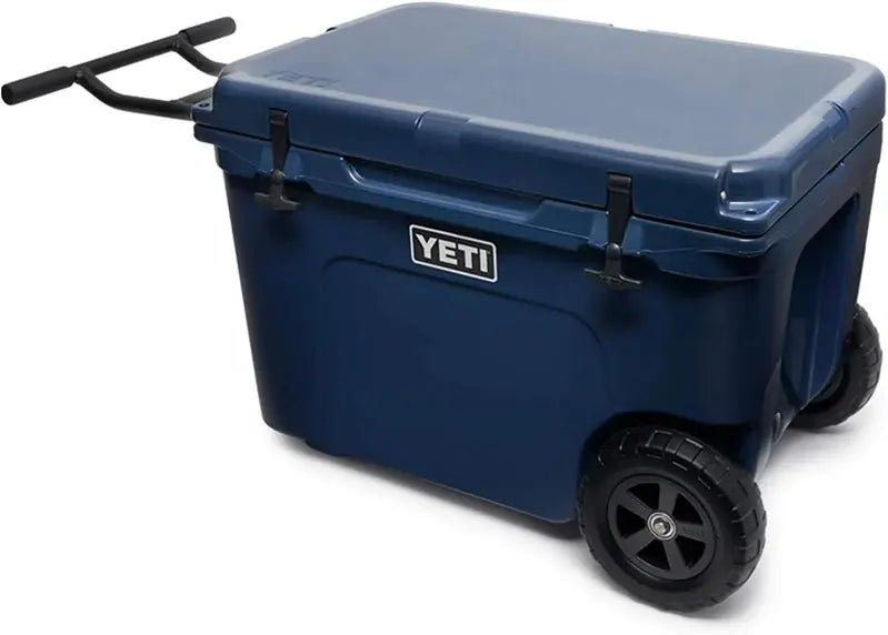 YETI Tundra Haul Wheeled Cooler – 65-Quart Insulated Transport Box in Navy