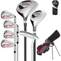 XDriveMax Men's Complete 8-Piece Golf Club Set – Driver, Irons, Putter, and Stand Bag Included