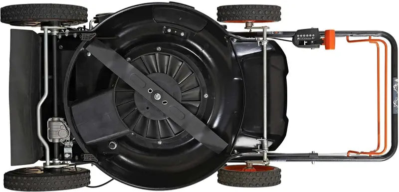 YARDMAX 22″ Gas-Powered Self-Propelled Mower — 201cc Engine, 6-Speed CVT, 3-in-1 Functionality
