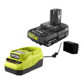 RYOBI ONE+ 18V Lithium-Ion 2.0 Ah Compact Battery and Charger Starter Kit PSK005
