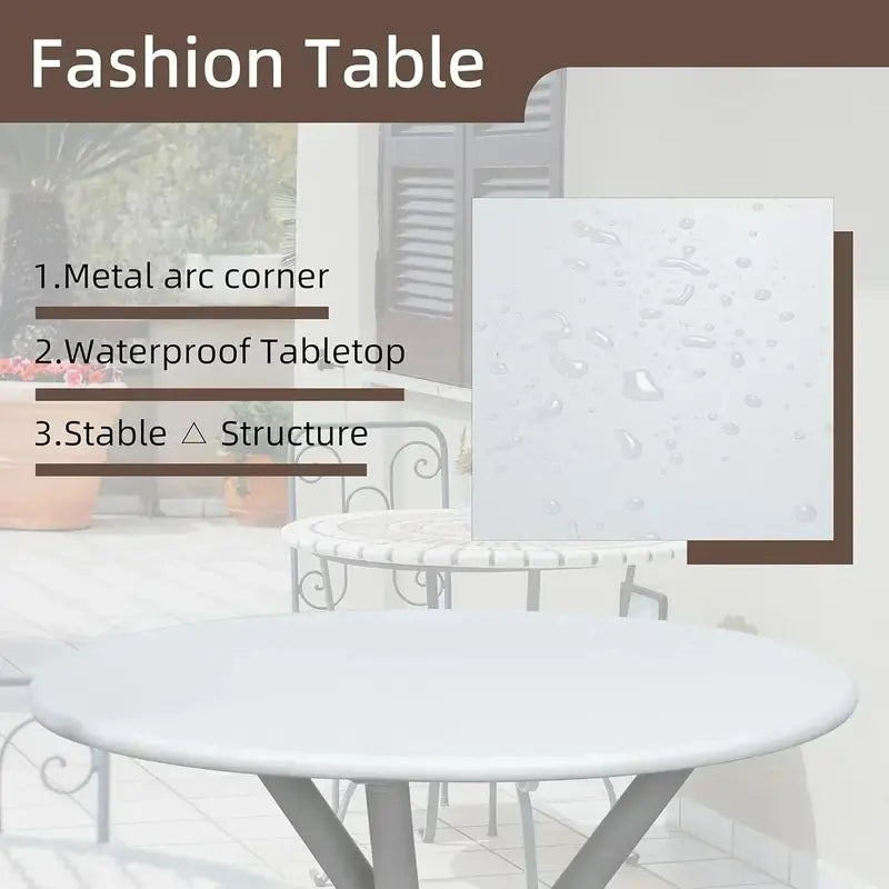 Shintenchi Textilene Bistro Set — 3-Piece Modern Outdoor Conversation Furniture