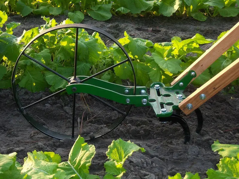 Single-Wheel Garden Hoe – For Cultivating, Weeding, and Soil Maintenance