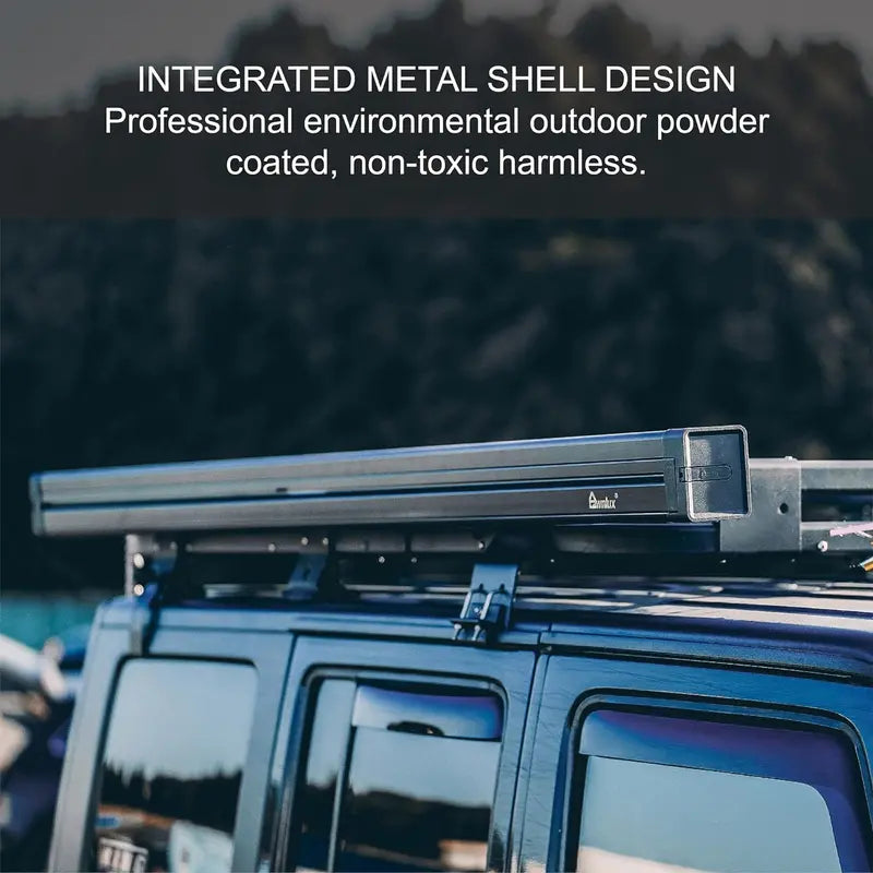 W5300T Semi-Automatic Retractable Patio Awning with Weather-Resistant Fabric